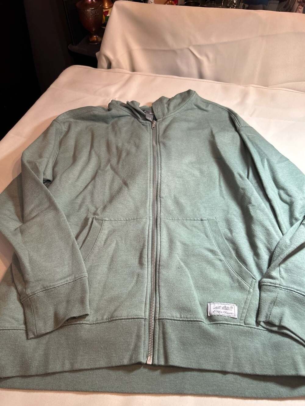 Eddie Bauer Women's Full-Zip Hoodie Green Size L